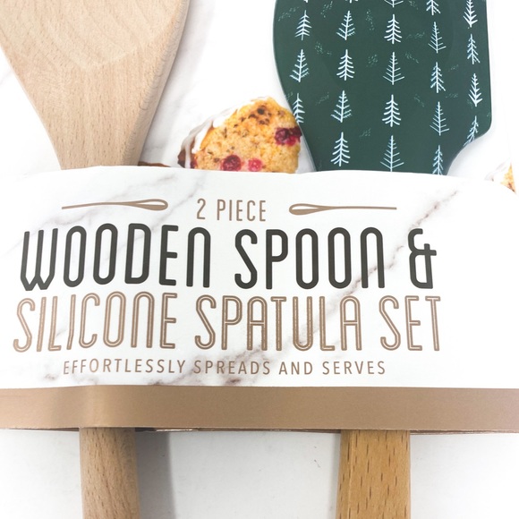 Art & Cook 2 Piece Holiday Wooden Spatula Set - Picture 4 of 5